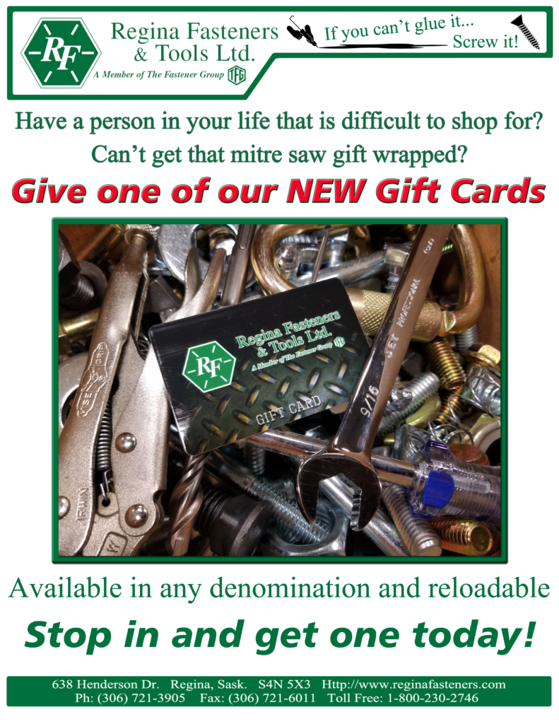 Specials Regina Fasteners & Tools Ltd